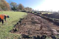 Topsoil strip out on main site