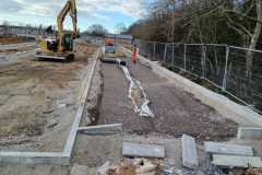Site car park being formed