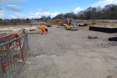 Applying type 3 to entrance paving area