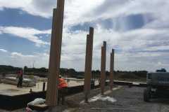 First timber posters erected