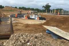 Tarmacking of radius road